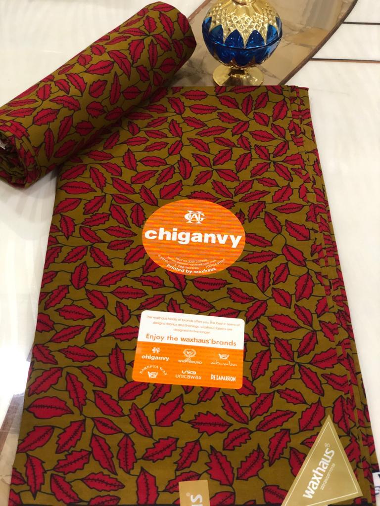 Chiganvy Fabrics Ankara Material 100% Cotton Size 6 Yards (5.49 Meters)